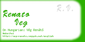 renato veg business card