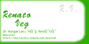 renato veg business card